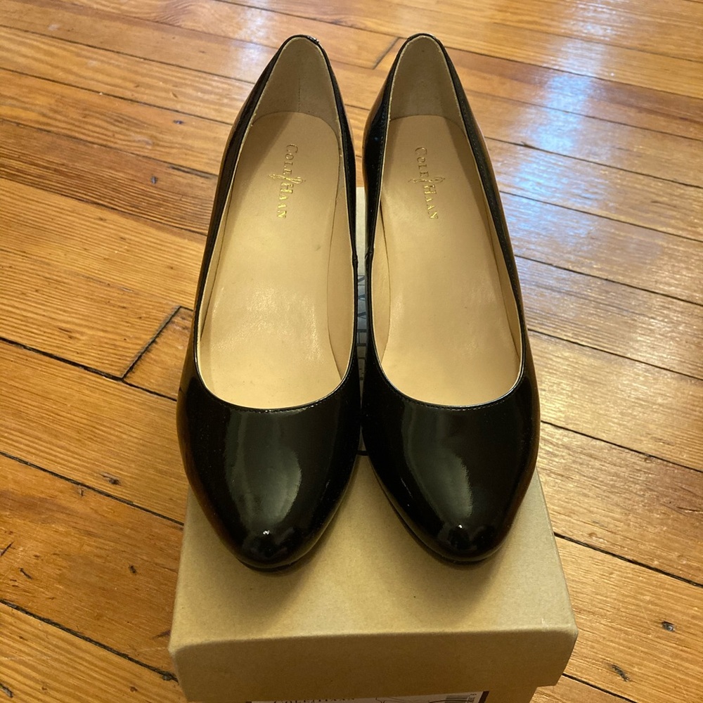 Cole Haan Black Patent Leather Pumps